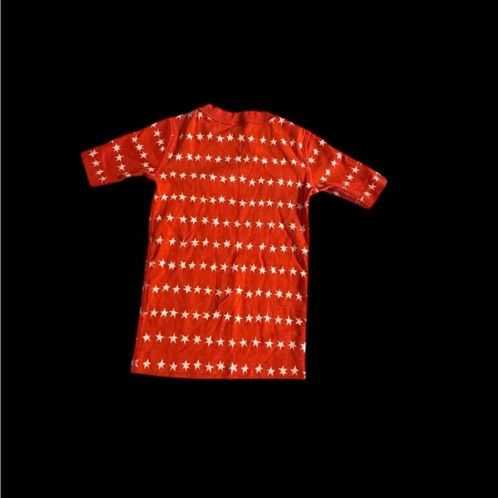 Hanna Andersson rust color pj top with White Stars
